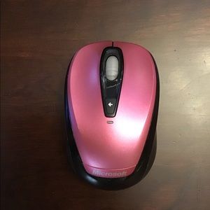 Pink&Black Wireless Microsoft Mini Mouse